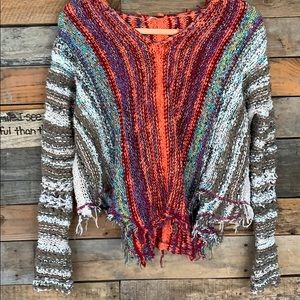 Free People Cropped/Hooded Sweater